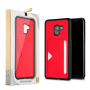 Dux Ducis Pocard bőr tok Samsung Galaxy A8 Plus (2018) - piros