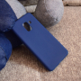 Szilikon tok Samsung Galaxy A8 (2018) - sötétkék