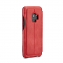 LC.Imeeke bőr flip cover tok Samsung Galaxy S9 - piros