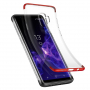 Baseus Armor átlátszó műanyag tok Samsung Galaxy S9 - piros