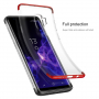 Baseus Armor átlátszó műanyag tok Samsung Galaxy S9 - piros