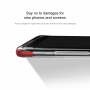 Baseus Armor átlátszó műanyag tok Samsung Galaxy S9 - piros