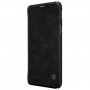 Nillkin Qin bőr flip cover tok Samsung Galaxy A6 (2018) - fekete