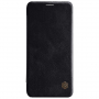 Nillkin Qin bőr flip cover tok Samsung Galaxy A6 Plus (2018) - fekete