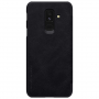 Nillkin Qin bőr flip cover tok Samsung Galaxy A6 Plus (2018) - fekete