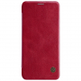 Nillkin Qin bőr flip cover tok Samsung Galaxy A6 Plus (2018) - piros
