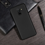 Műanyag tok karbon textúrával Samsung Galaxy A6 Plus (2018) - fekete