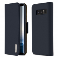 Dux Ducis Wish flip cover tok Samsung Galaxy Note 8 - sötétkék