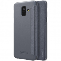 Nillkin Sparkle flip cover tok Samsung Galaxy A6 (2018) - fekete