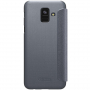 Nillkin Sparkle flip cover tok Samsung Galaxy A6 (2018) - fekete