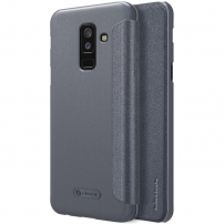 Nillkin Sparkle flip cover tok Samsung Galaxy A6 Plus (2018) - fekete
