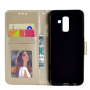 Flip cover tok - mandala lenyomattal - Samsung Galaxy A6 Plus (2018) - arany