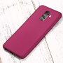 X-Level műanyag matt tok Samsung Galaxy A6 Plus (2018) - borvörös