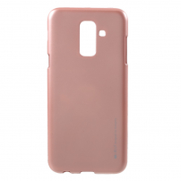 Goospery Jelly műanyag tok Samsung Galaxy A6 Plus (2018) - rózsaszín-arany