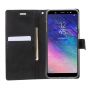 Goospery Blue Moon flip cover tok Samsung Galaxy A6 Plus (2018) - fekete