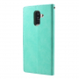 Goospery Blue Moon flip cover tok Samsung Galaxy A6 Plus (2018) - türkizkék