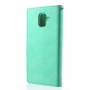 Goospery Blue Moon flip cover tok Samsung Galaxy A6 (2018) - türkizkék