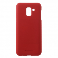 Goospery Matte műanyag tok Samsung Galaxy J6 (2018) - piros