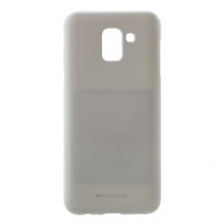 Goospery Matte műanyag tok Samsung Galaxy J6 (2018) - fehér