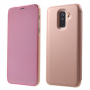 Tükrös fémezett tok Samsung Galaxy A6 Plus (2018) - rózsaszín-arany