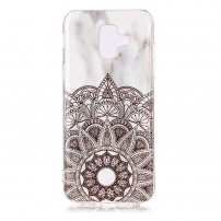 Műanyag tok - mandala - Samsung Galaxy A6 (2018) - fehér
