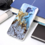 Műanyag tok - márvány - Samsung Galaxy A6 (2018) - kék