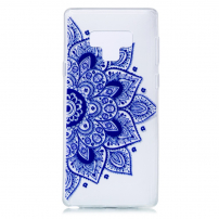 Műanyag tok - kék mandala - Samsung Galaxy Note 9 - transzparens