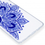 Műanyag tok - kék mandala - Samsung Galaxy Note 9 - transzparens