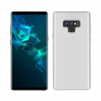 Műanyag tok karbon textúrával Samsung Galaxy Note 9 - ezüst