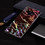 Műanyag tok - holografikus márvány - Samsung Galaxy Note 9 - fekete