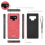 Caseme 2 az egyben pénztárcás tok Samsung Galaxy Note 9 - piros