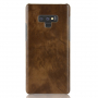 Litchi Skin bőr tok Samsung Galaxy Note 9 - barna