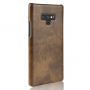 Litchi Skin bőr tok Samsung Galaxy Note 9 - barna