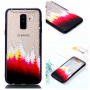Műanyag dombornyomott tok - erdő - Samsung Galaxy A6 Plus (2018) - átlátszó