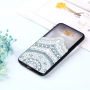 Műanyag dombornyomott tok - vizirózsa - Samsung Galaxy A6 (2018) - átlátszó