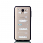 Műanyag dombornyomott tok - nyilak - Samsung Galaxy J6 (2018) - transzparens