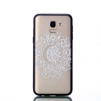 Műanyag dombornyomott tok - mandala - Samsung Galaxy J6 (2018) - transzparens