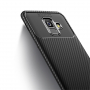 Ipaky műanyag tok karbon textúrával Samsung Galaxy A6 (2018) - fekete