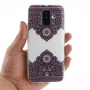 Műanyag tok - szimetrikus minta - Samsung Galaxy A6 Plus (2018) - fehér