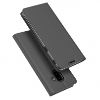 Dux Ducis Skin Pro flip cover tok Samsung Galaxy J6 Plus - szürke