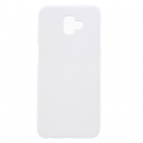 Gumírozott tok Samsung Galaxy J6 Plus - fehér