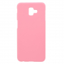 Gumírozott tok Samsung Galaxy J6 Plus - rózsaszín