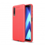 Litchi bőr tok Samsung Galaxy A7 (2018) - piros