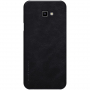 Nillkin Qin bőr flip cover tok Samsung Galaxy J4 Plus - fekete