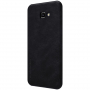 Nillkin Qin bőr flip cover tok Samsung Galaxy J4 Plus - fekete