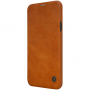 Nillkin Qin bőr flip cover tok Samsung Galaxy J4 Plus - barna