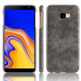 Litchi Skin bőr tok Samsung Galaxy J4 Plus - szürke
