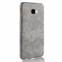Litchi Skin bőr tok Samsung Galaxy J4 Plus - szürke
