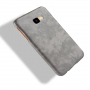 Litchi Skin bőr tok Samsung Galaxy J4 Plus - szürke