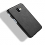 Litchi Skin bőr tok Samsung Galaxy J6 Plus - fekete